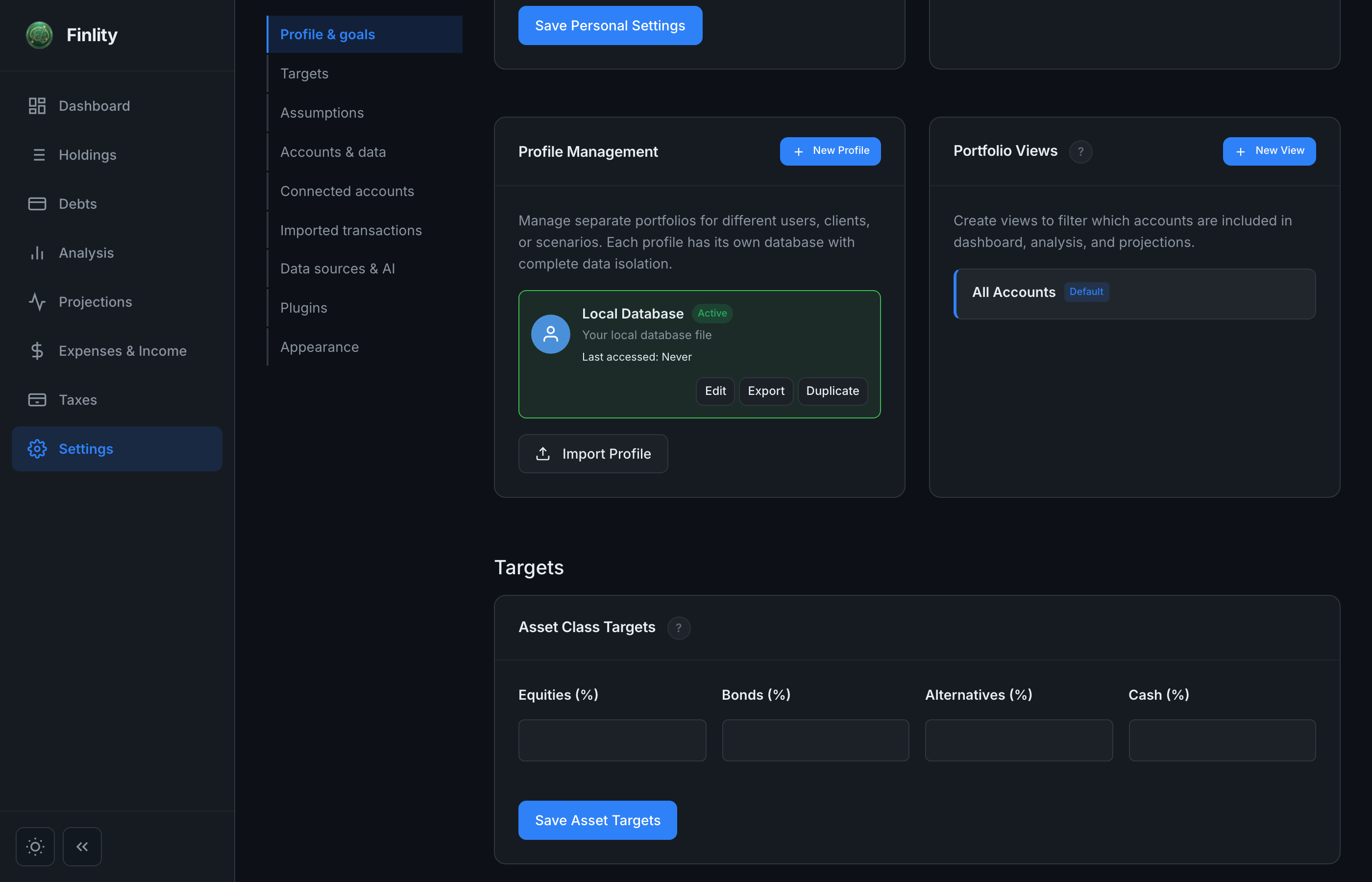 Profile Management